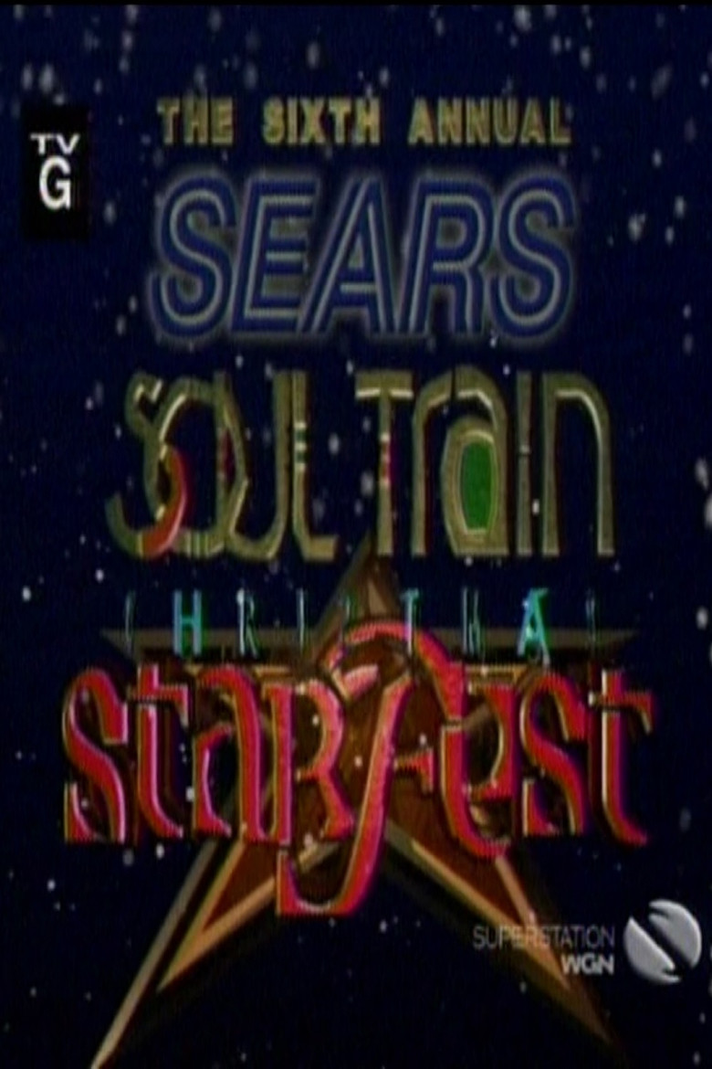 The 6th Annual Sears Soul Train Christmas Starfest poster background