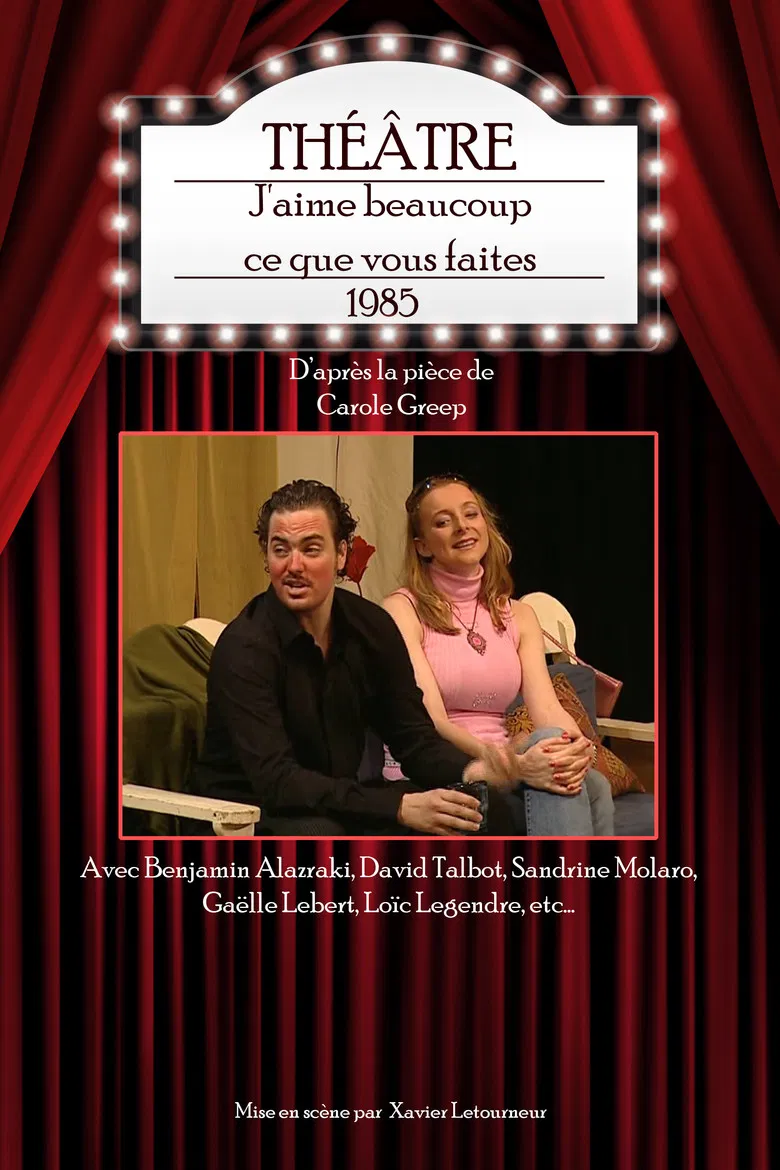 J'aime beaucoup ce que vous faites poster background