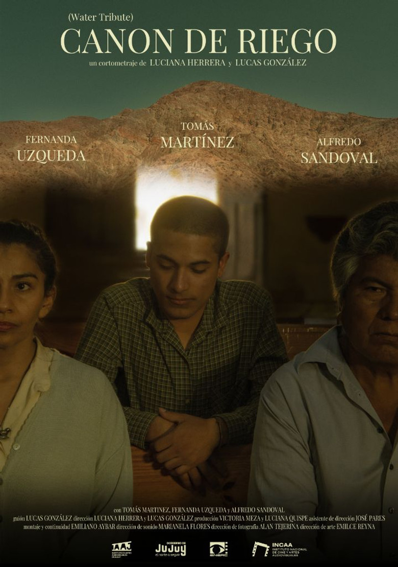 Canon de riego poster background