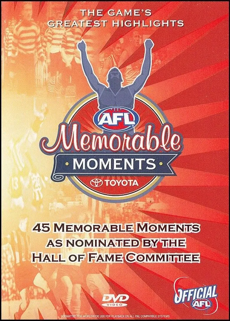 AFL memorable moments poster background