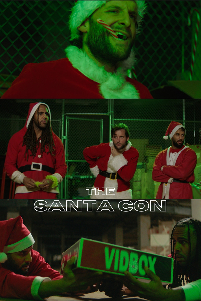 The Santa Con poster background