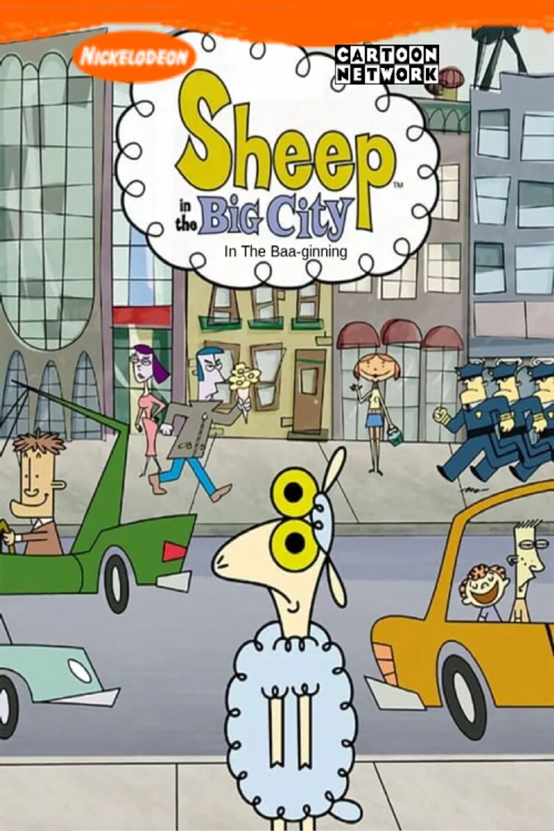 Sheep in the Big City: In the Baa-ginning poster background