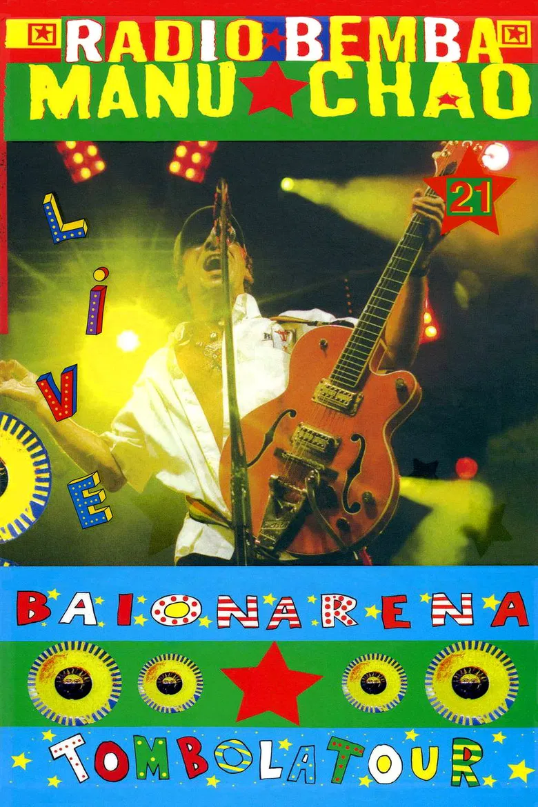 Manu Chao & Radio Bemba Baionarena poster background