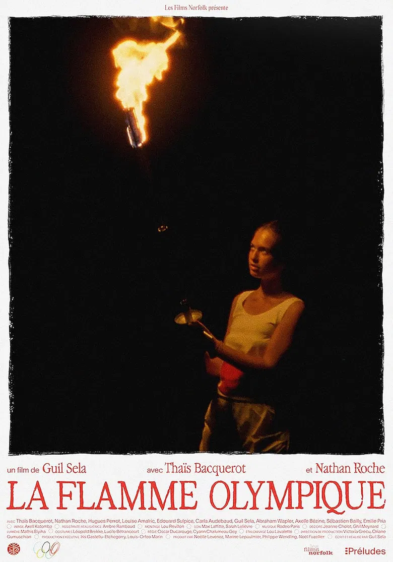 La flamme olympique poster background