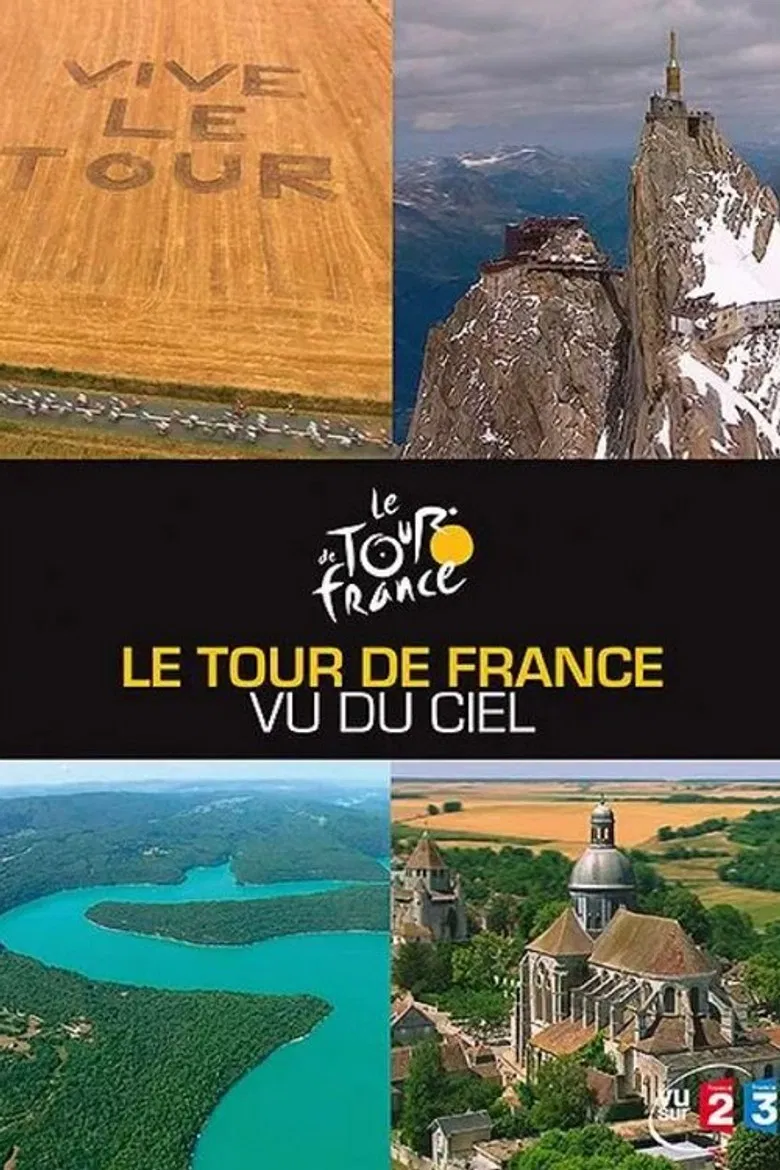 Le Tour de France vu du ciel poster background
