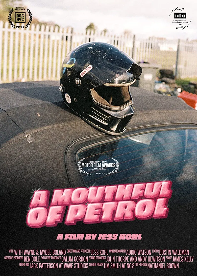 A Mouthful of Petrol poster background