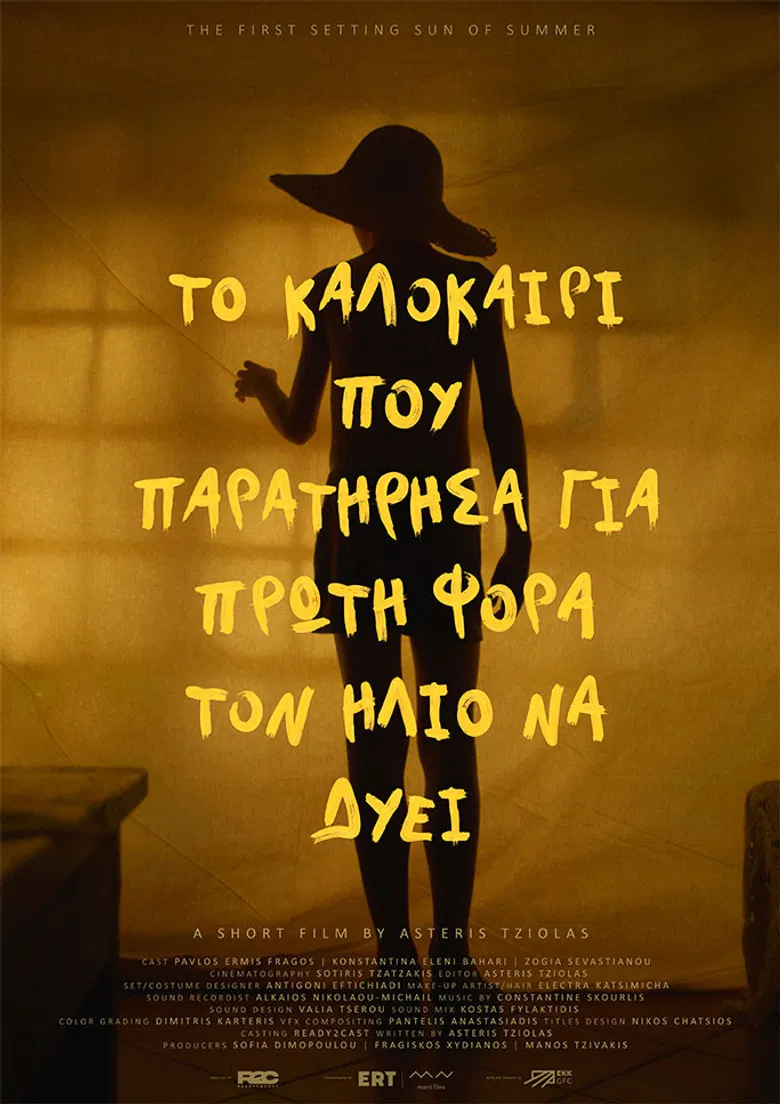 The First Setting Sun of Summer poster background