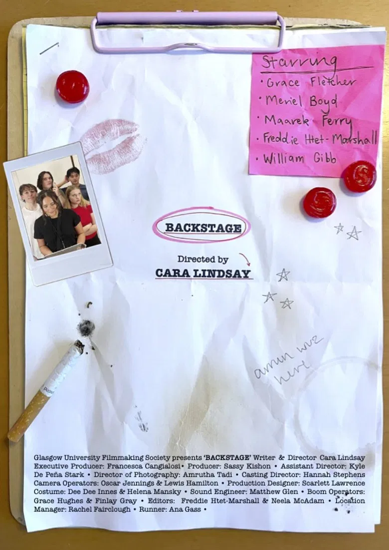 Backstage poster background