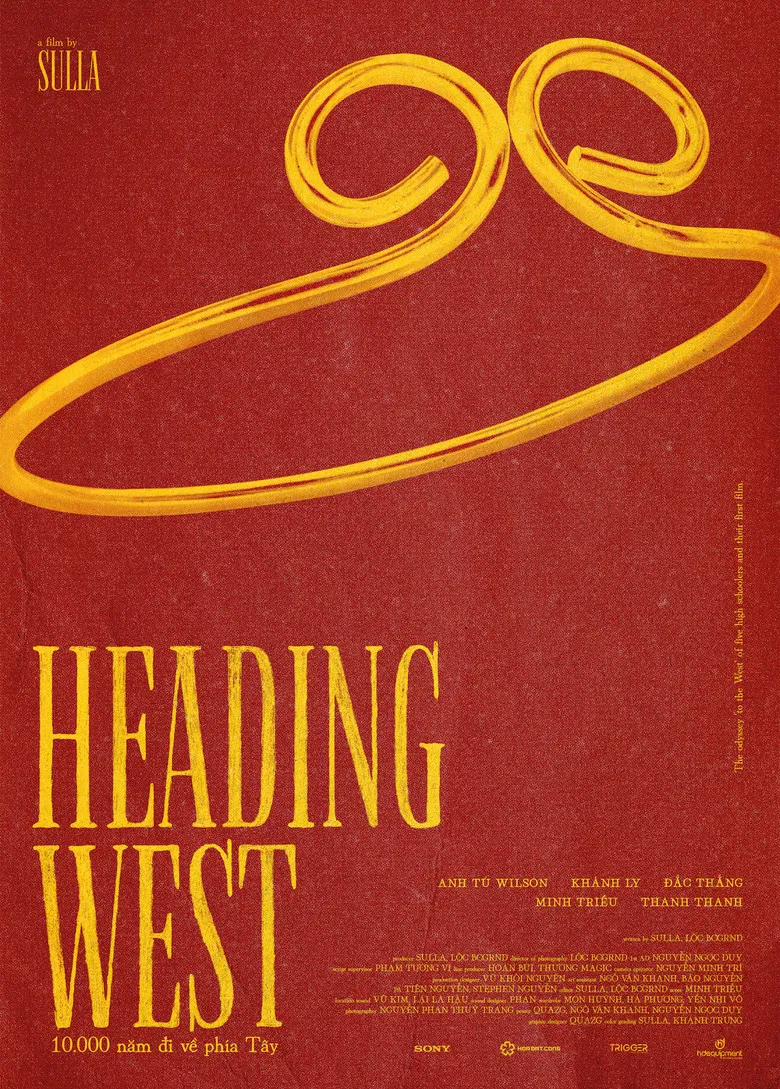 Heading West poster background
