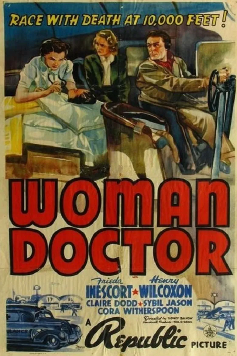 Woman Doctor poster background