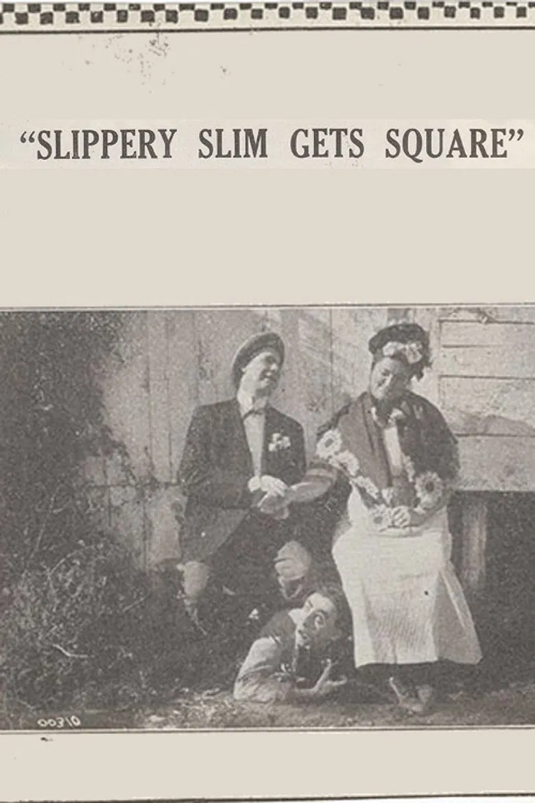 Slippery Slim Gets Square poster background
