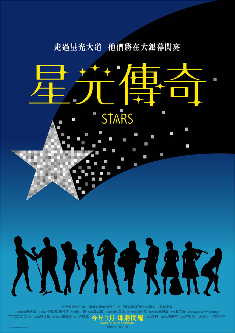 Stars poster background