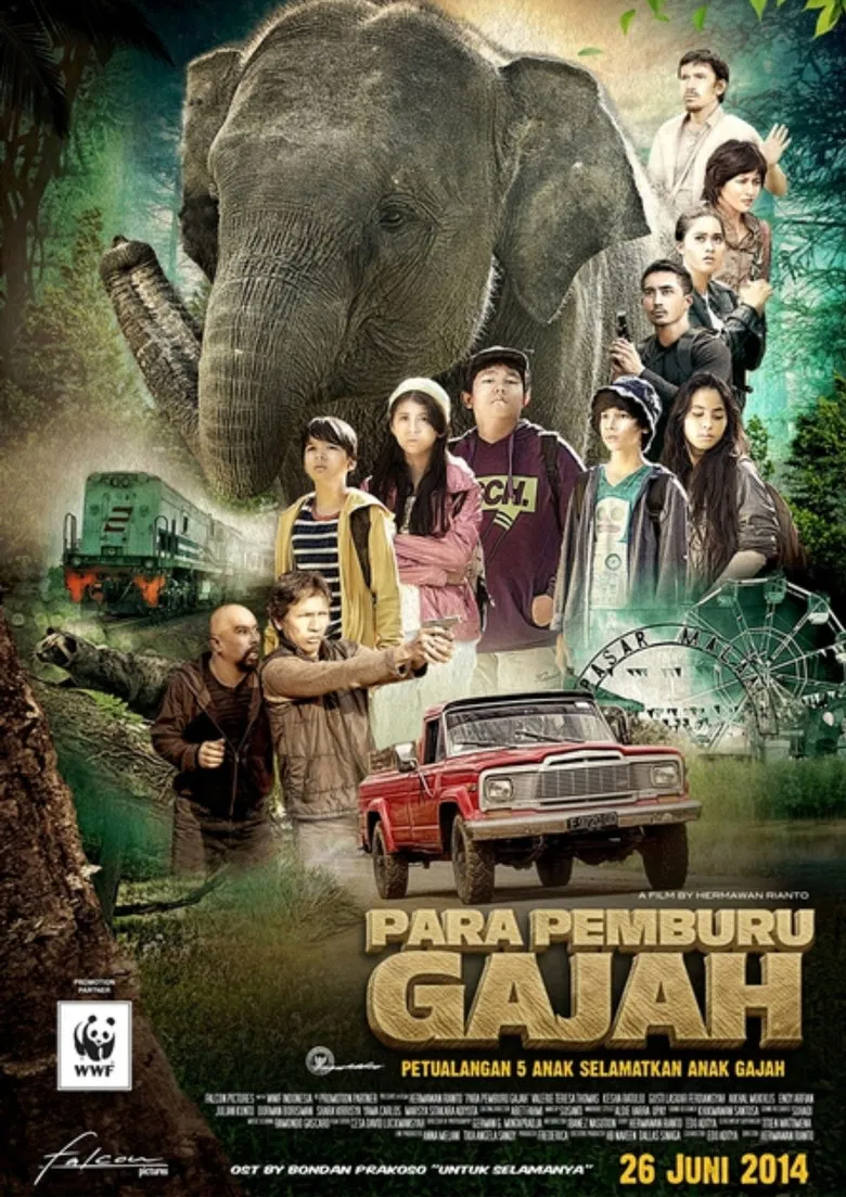 Para Pemburu Gajah poster background