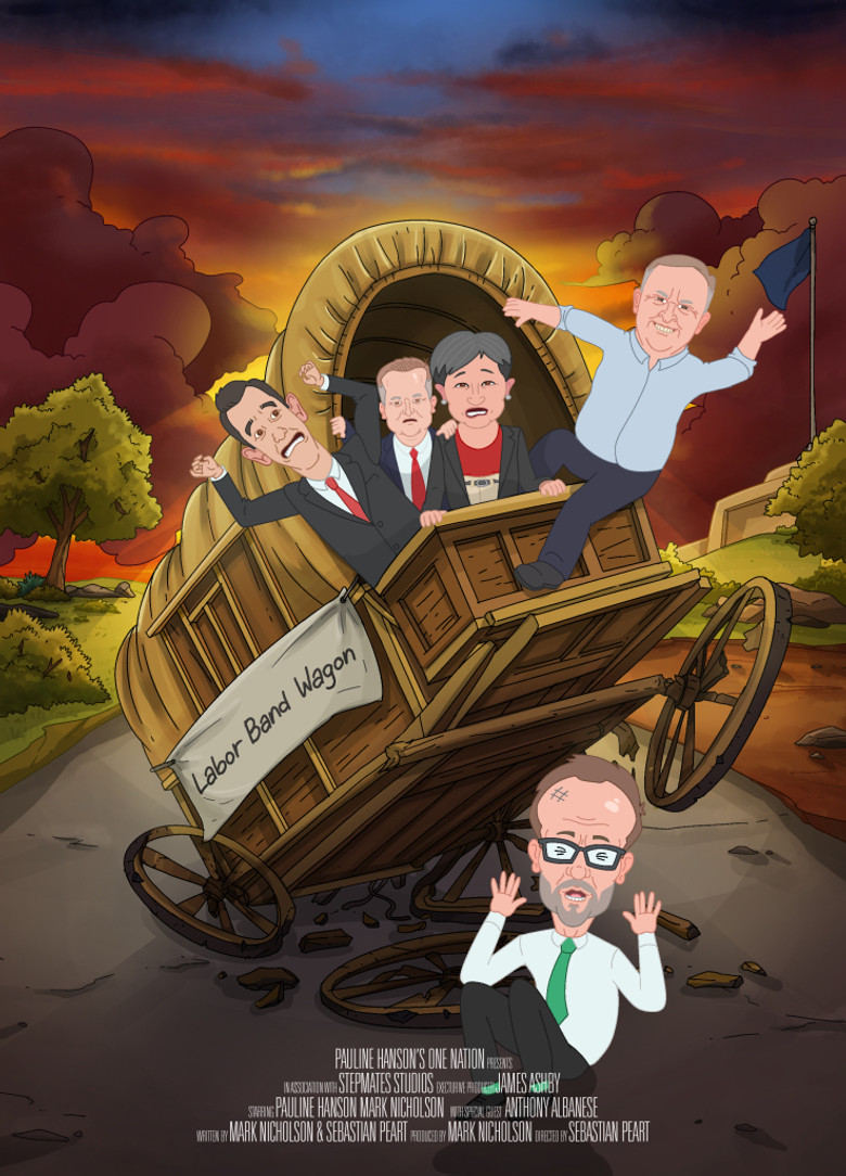 Pauline Hanson's Please Explain poster background