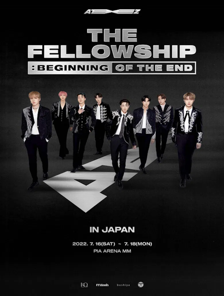 ATEEZ 2022 WORLD TOUR [THE FELLOWSHIP: BEGINNING OF THE END] IN JAPAN poster background