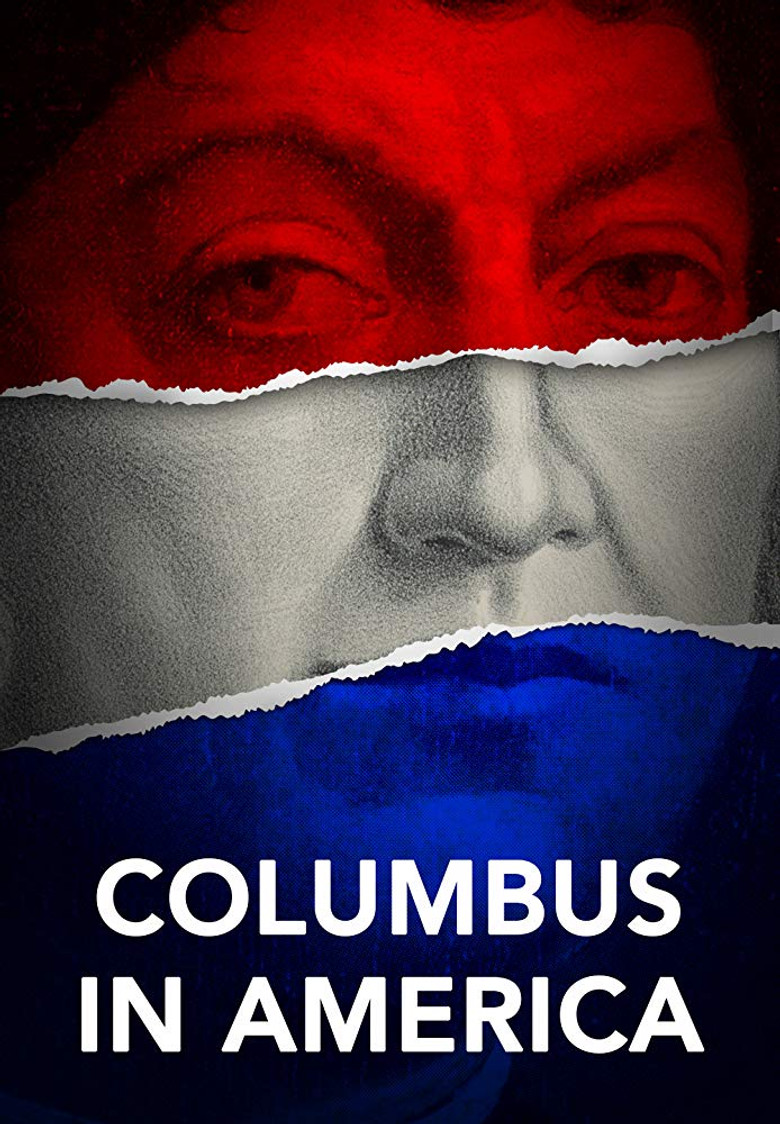 Columbus in America poster background