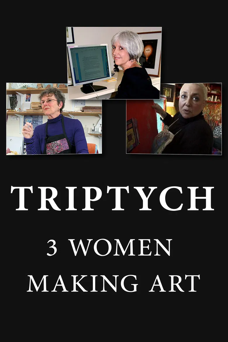 Triptych: 3 Women Making Art poster background
