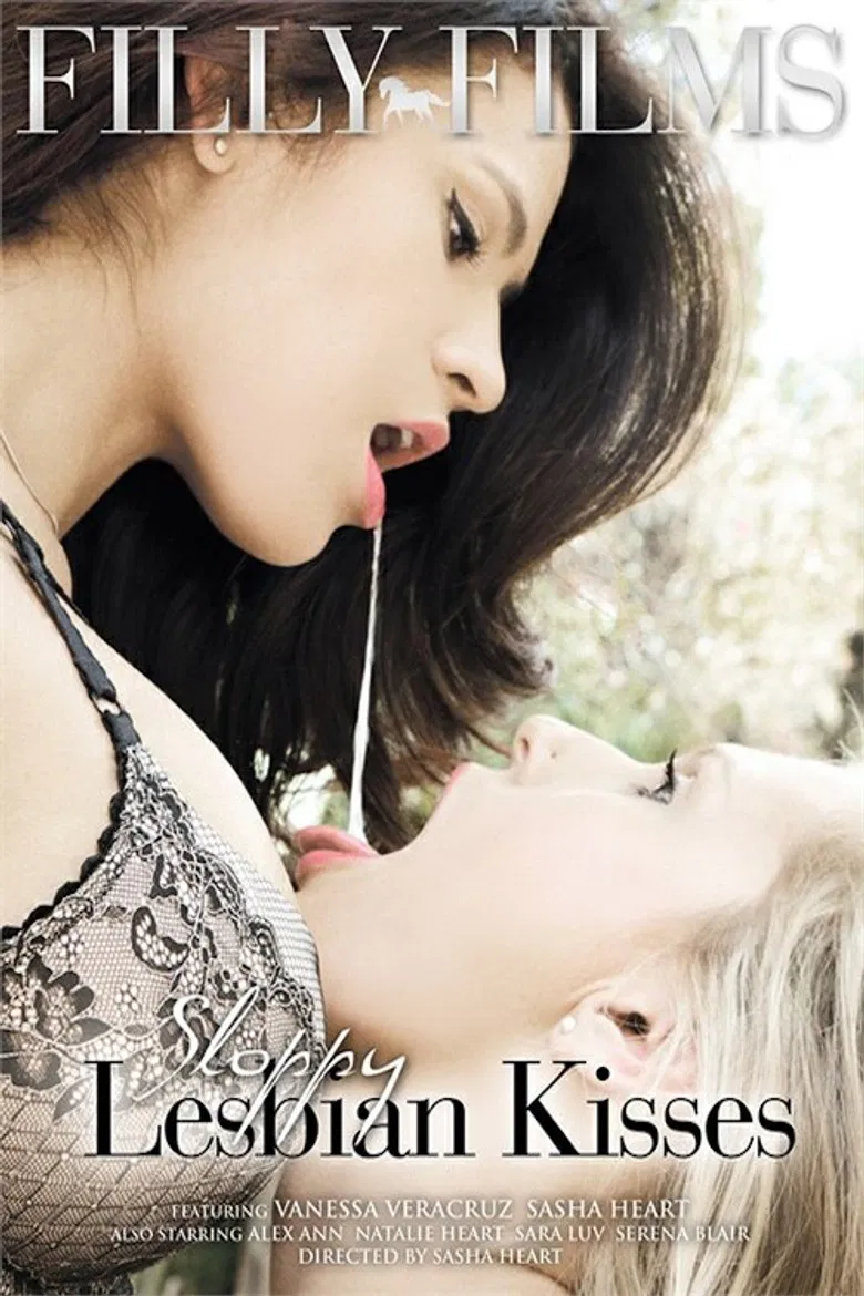 Sloppy lesbian Kisses poster background