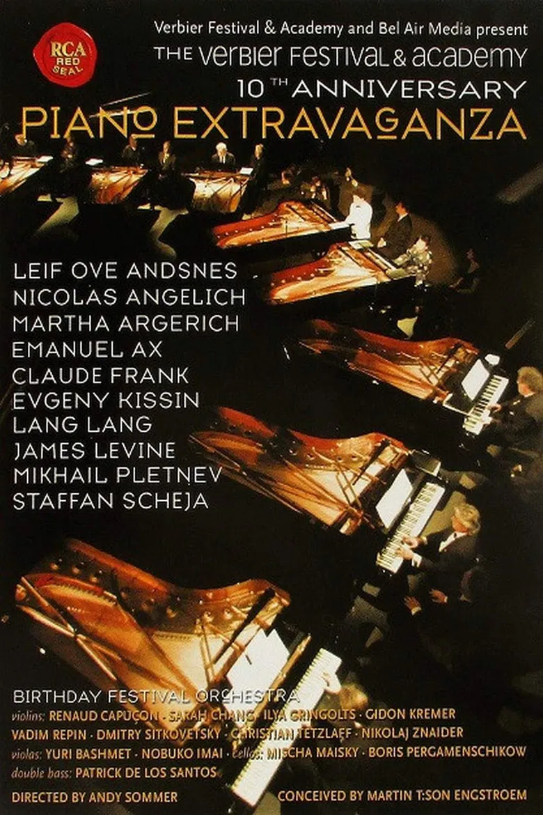 The Verbier Festival & Academy 10th Anniversary: Piano Extravaganza poster background
