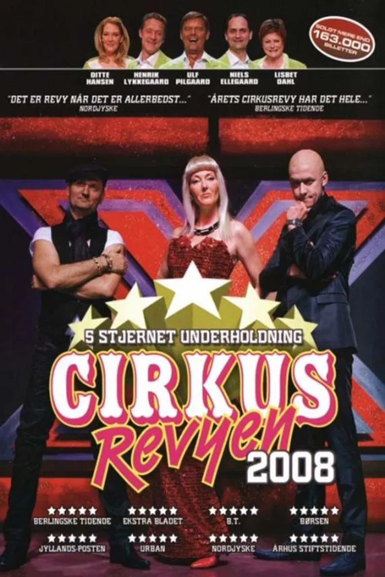 Cirkusrevyen 2008 poster background