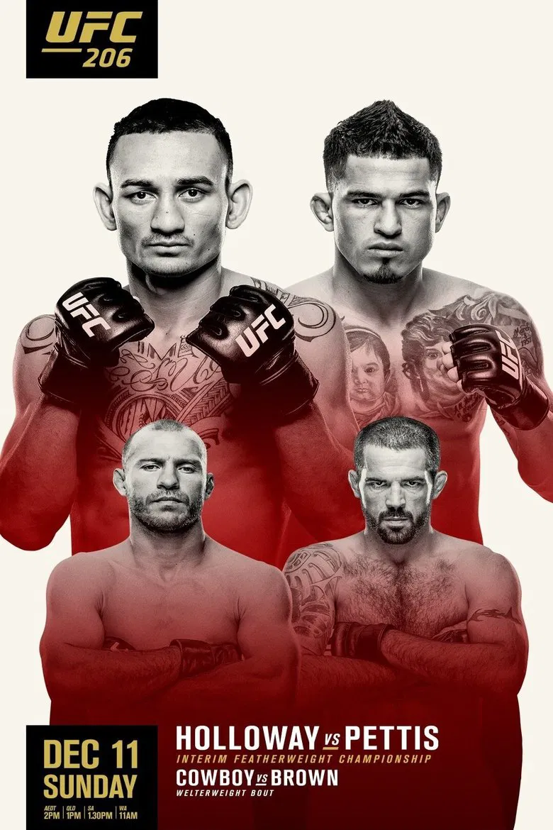 UFC 206: Holloway vs. Pettis poster background