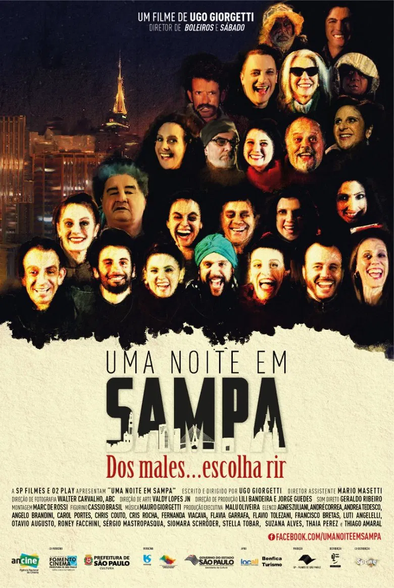 Uma Noite em Sampa poster background