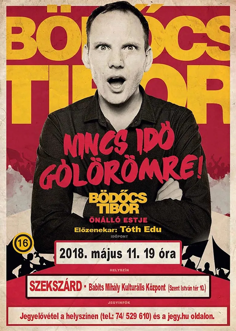 Bödőcs Tibor: Nincs idő gólörömre poster background
