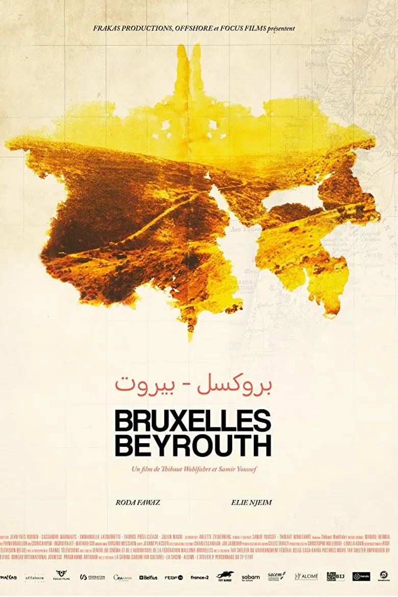 Bruxelles-Beyrouth poster background