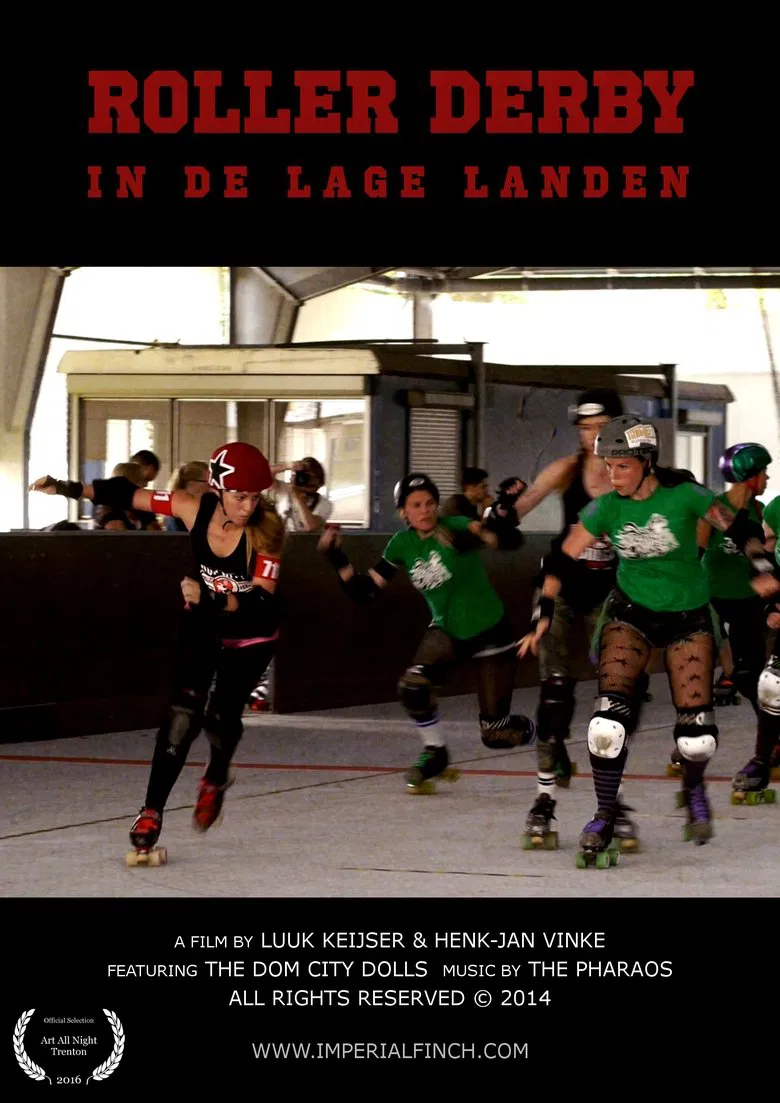 ROLLER DERBY IN THE LOW COUNTRIES poster background