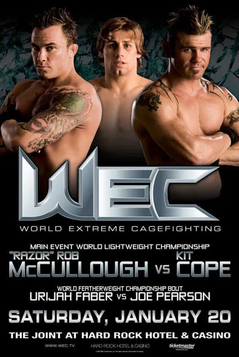 WEC 25: McCullough vs. Cope poster background