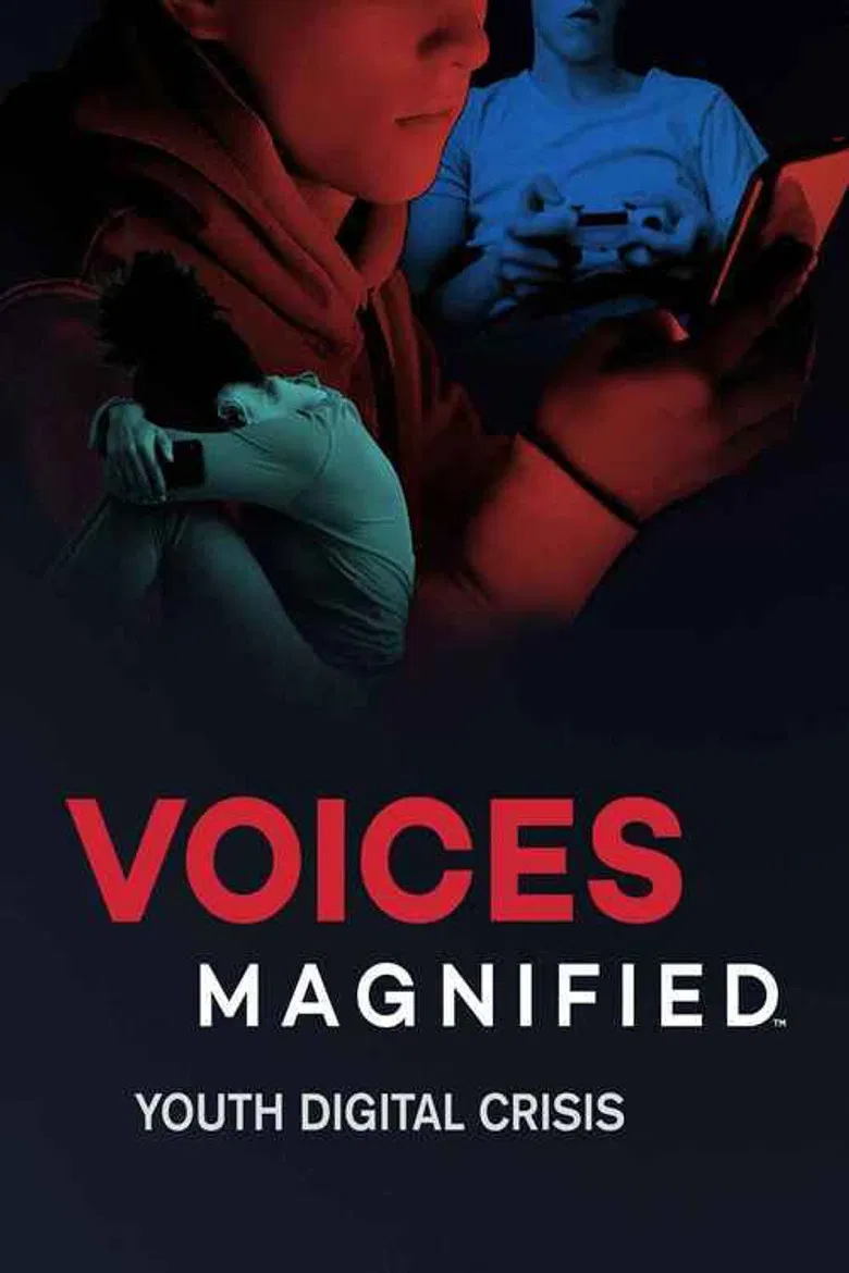 Voices Magnified: Youth Digital Crisis poster background