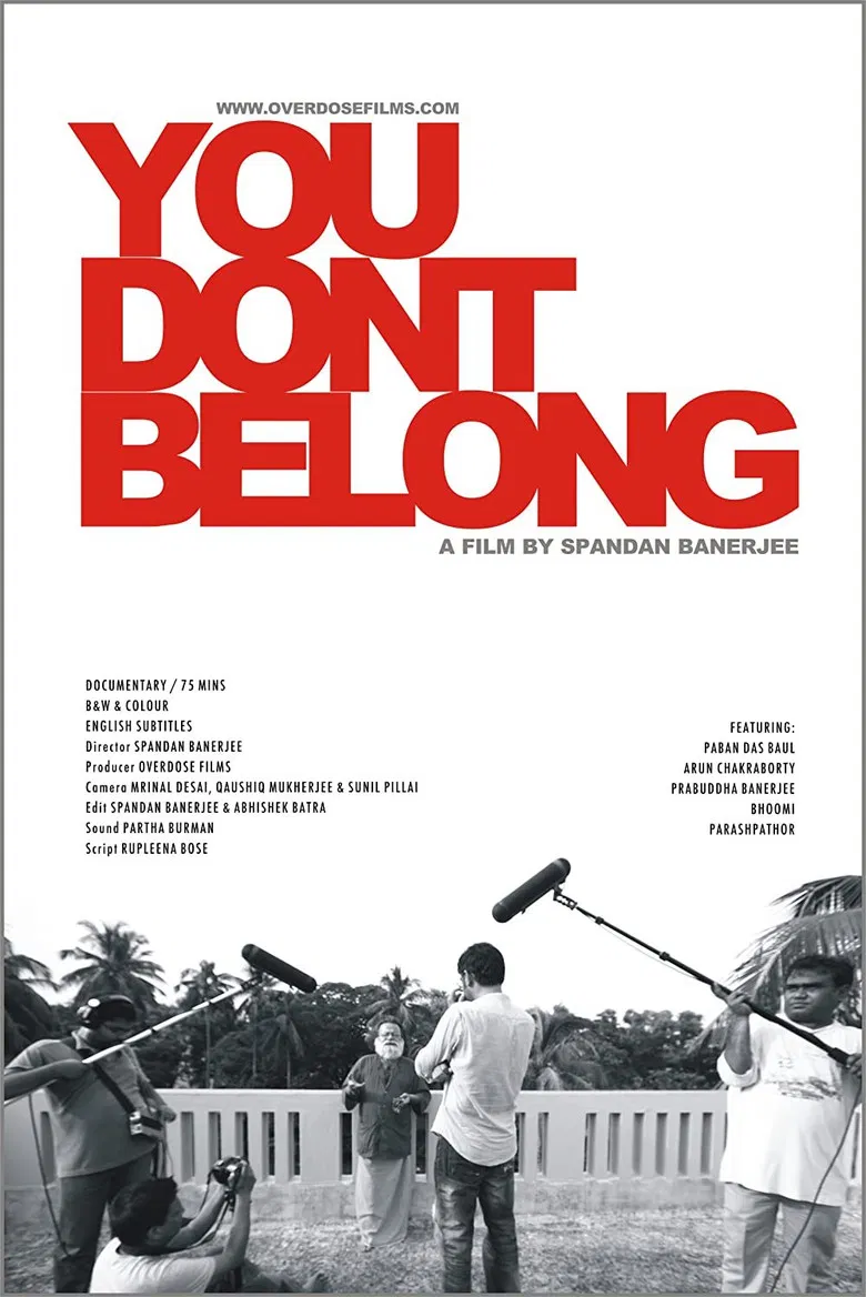 You Don't Belong poster background