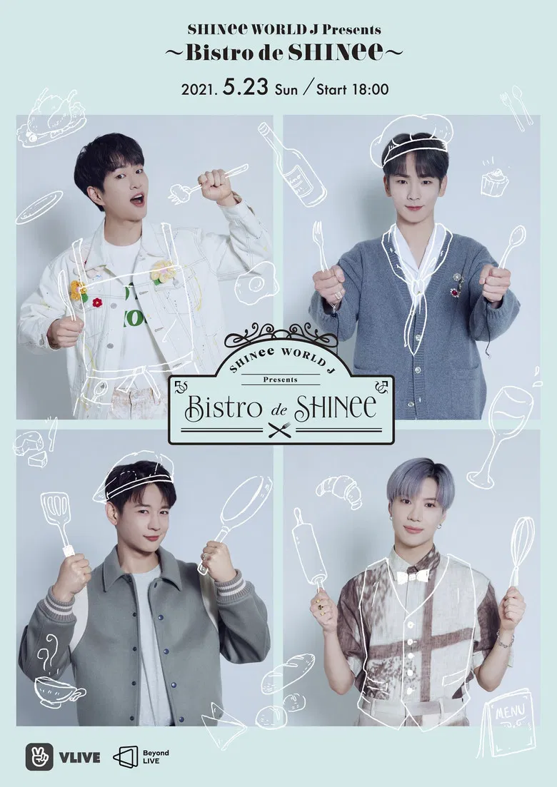 SHINee WORLD J Presents ～Bistro de SHINee～ poster background