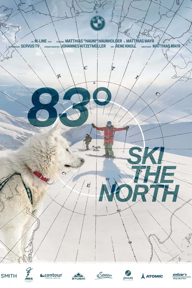 83° Ski the North poster background