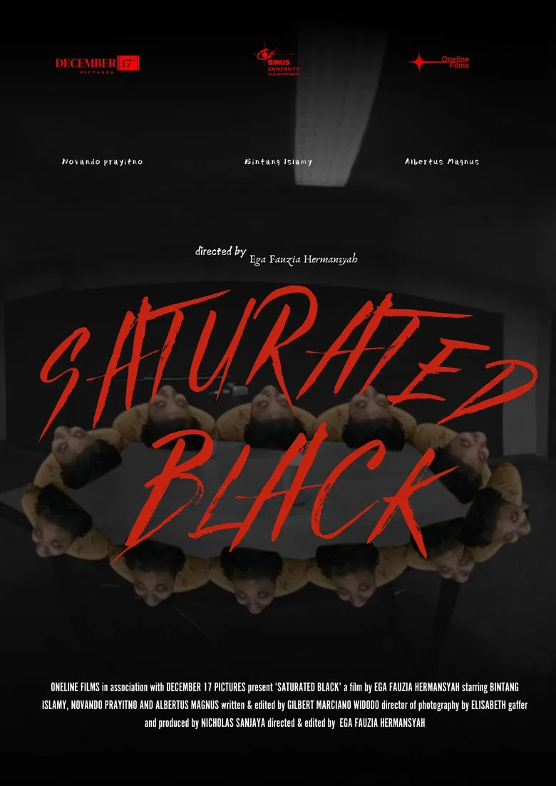 Saturated Black poster background
