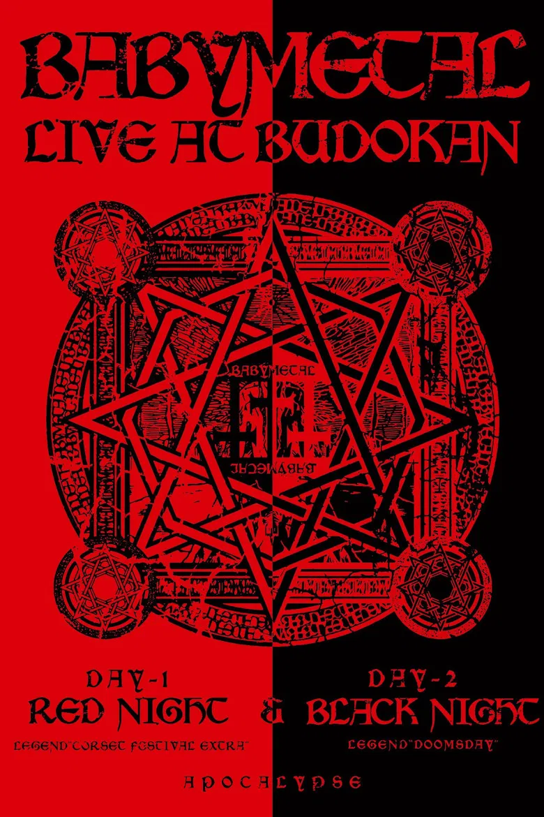 BABYMETAL - Live at Budokan ～Red Night ＆ Black Night Apocalypse～ poster background