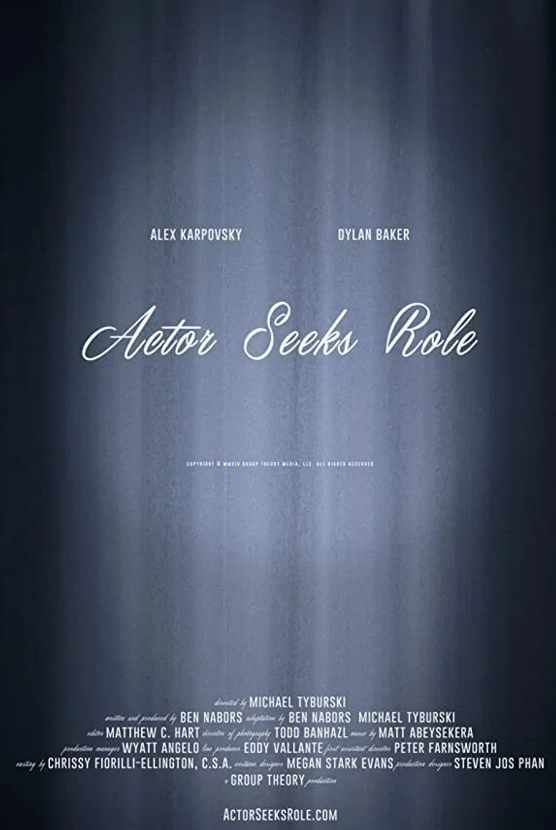 Actor Seeks Role poster background