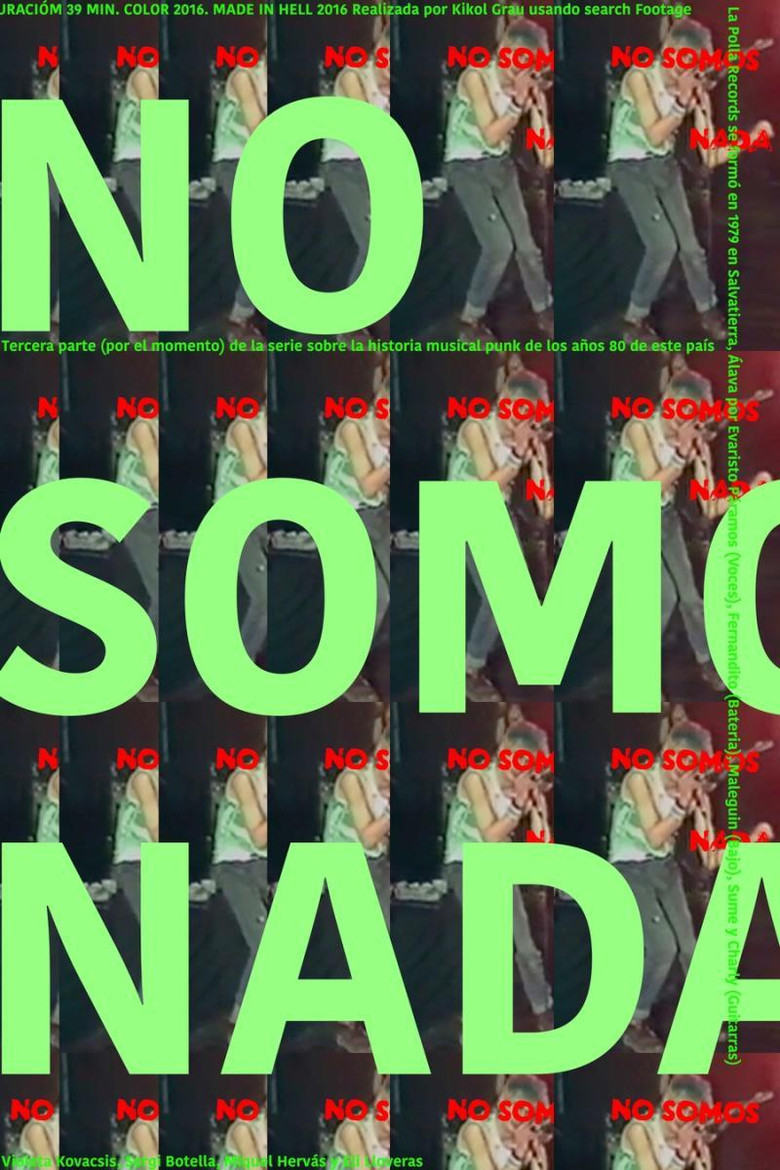 No somos nada poster background