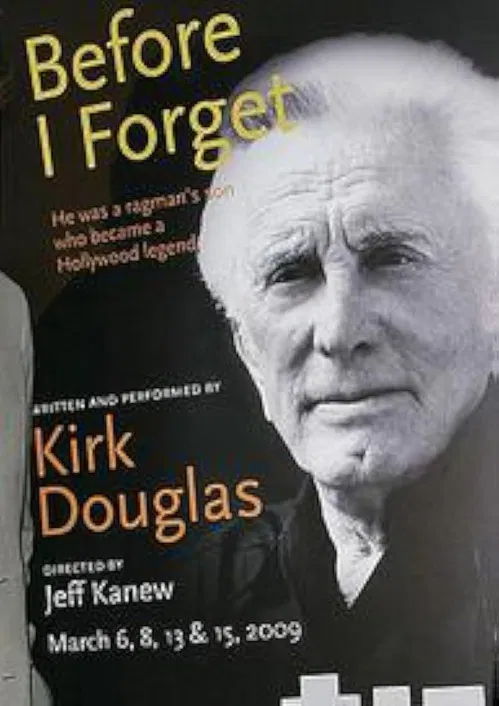 Kirk Douglas: Before I Forget poster background
