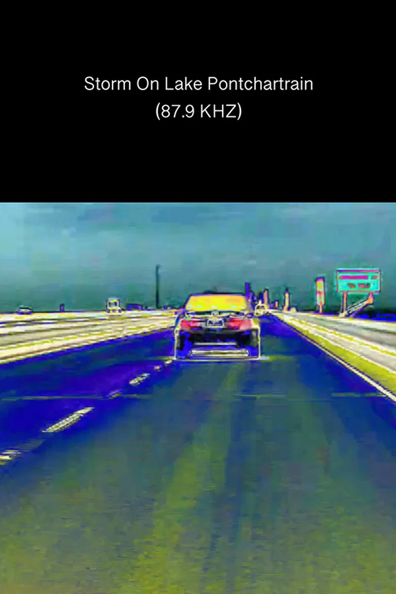 Storm on Lake Pontchartrain poster background