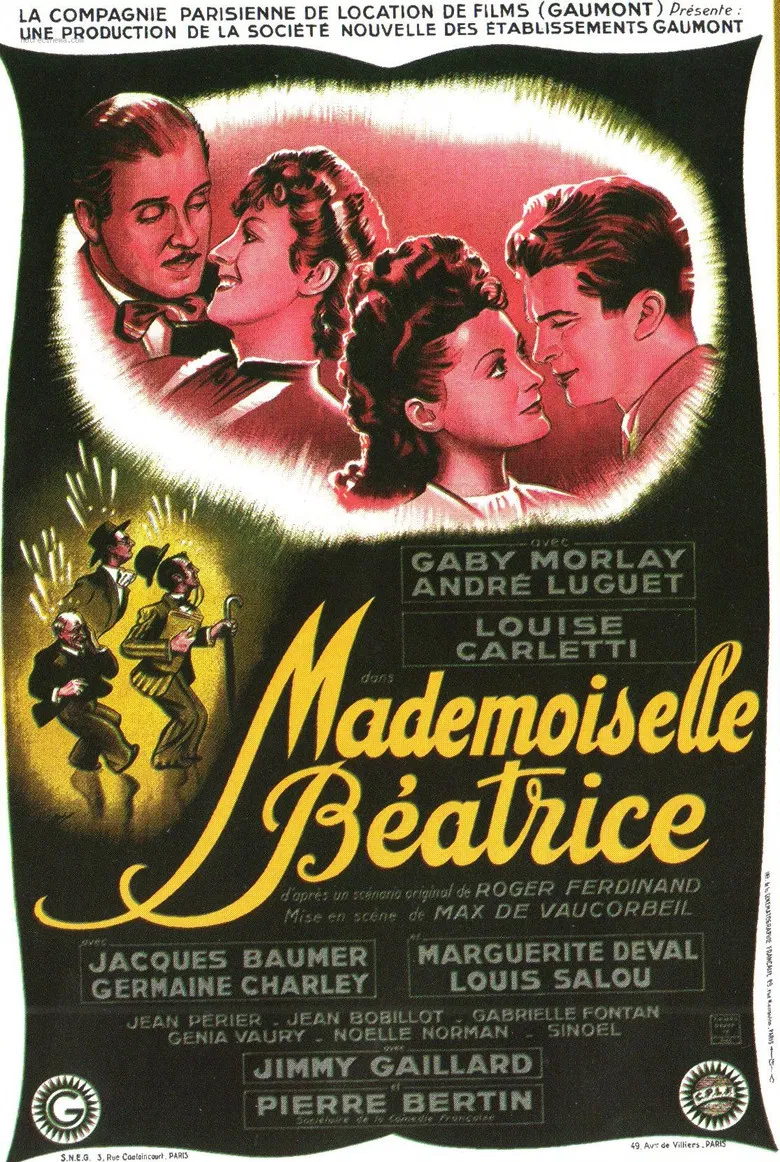 Mademoiselle Béatrice poster background