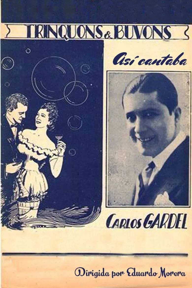 Así cantaba Carlos Gardel poster background
