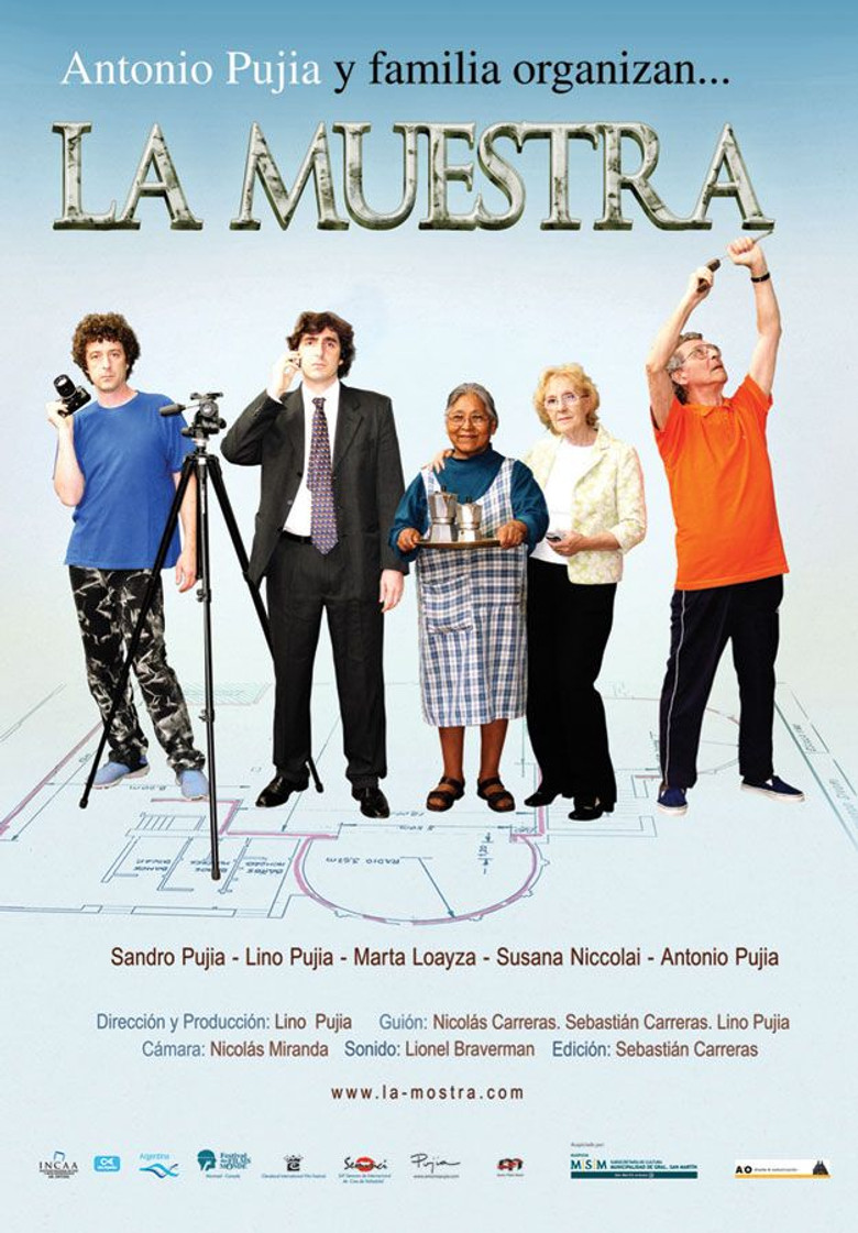 La muestra poster background