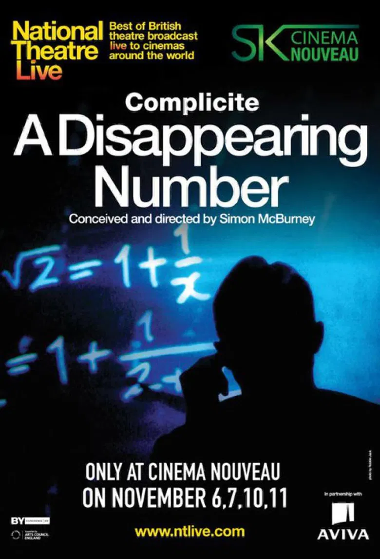 National Theatre Live: A Disappearing Number poster background