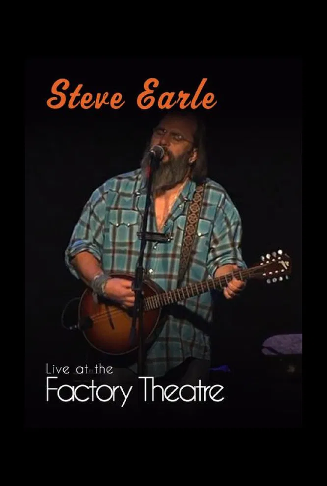 Steve Earle: Live at The Factory Theatre poster background