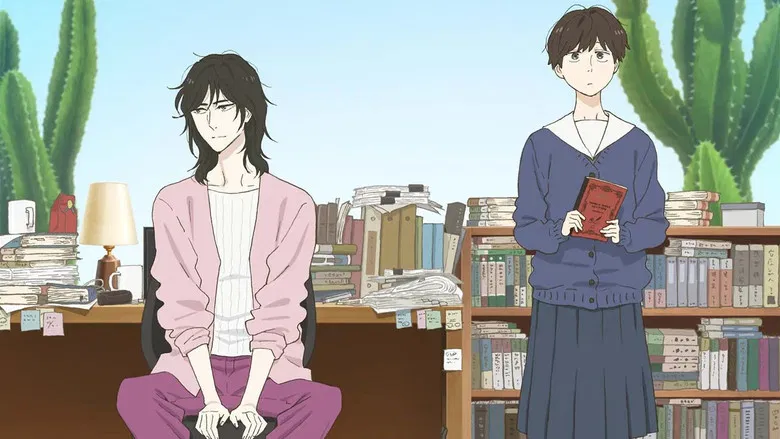 A quiet moment of domestic tension between the two leads