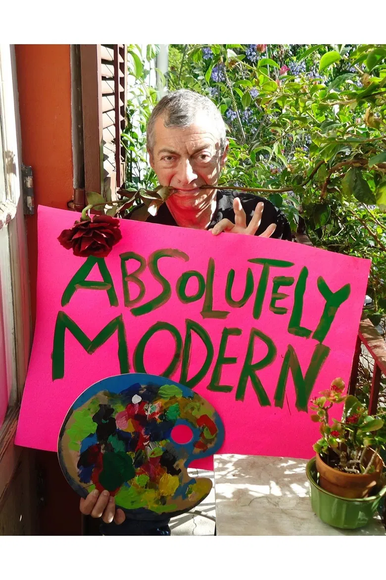 Absolutely Modern poster background