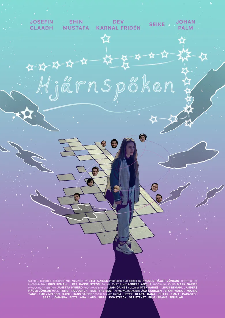 Brain Ghosts poster background