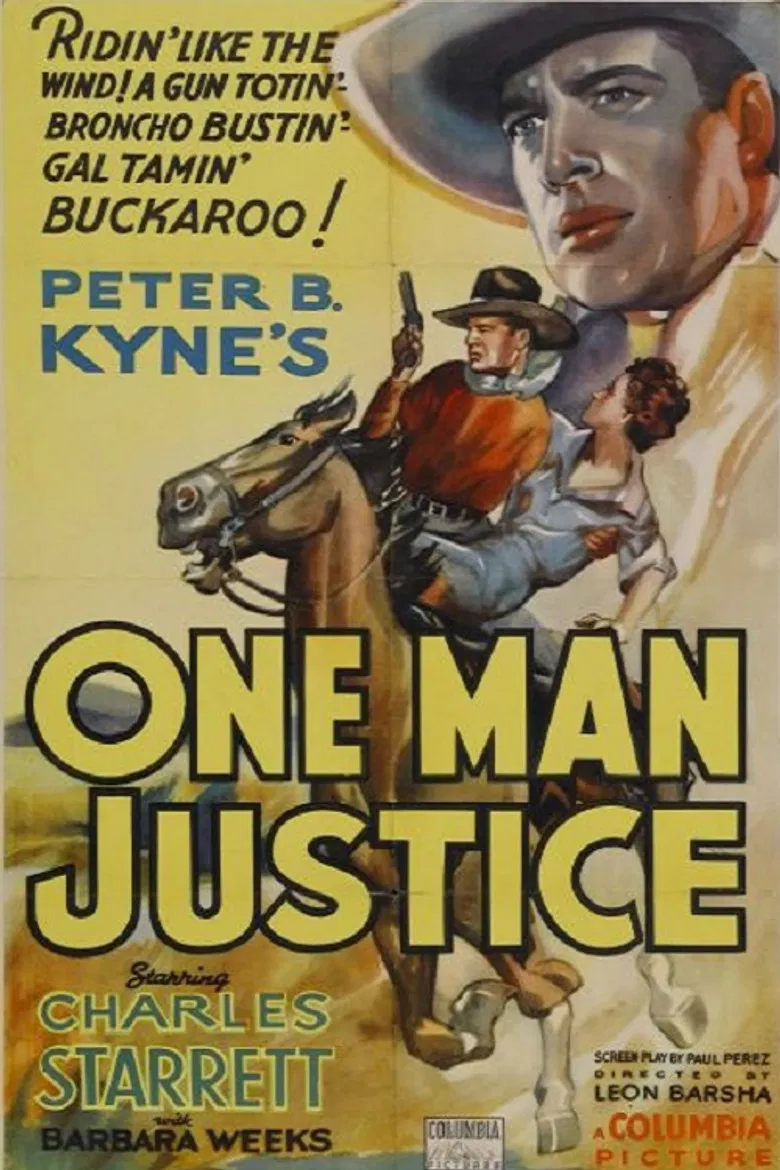 One Man Justice poster background
