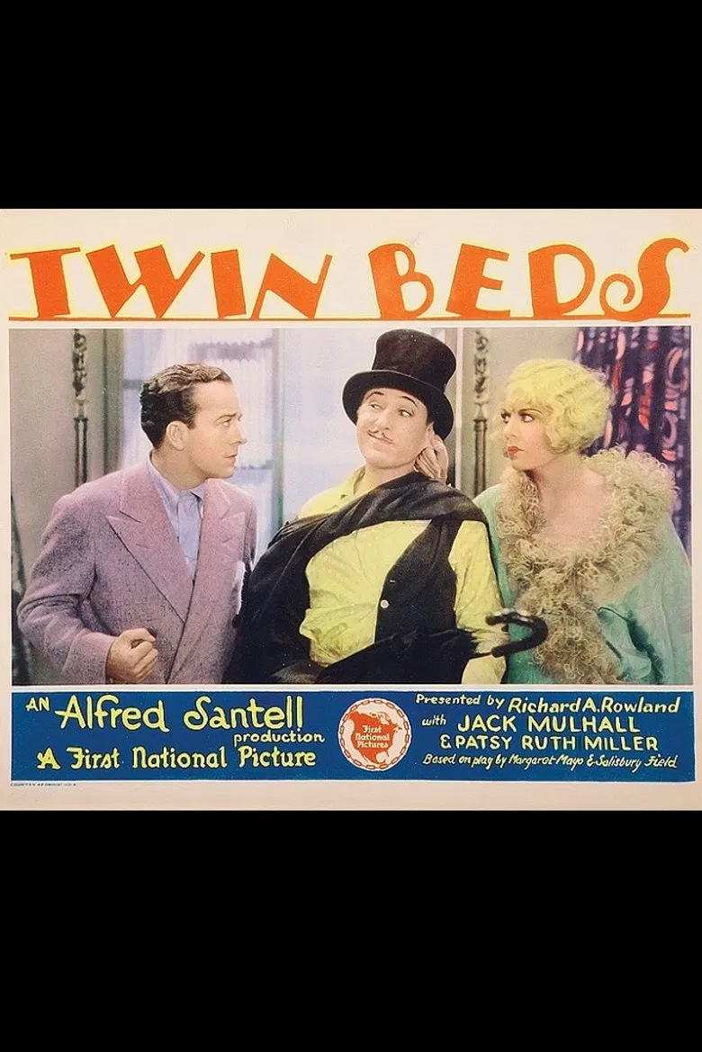 Twin Beds poster background